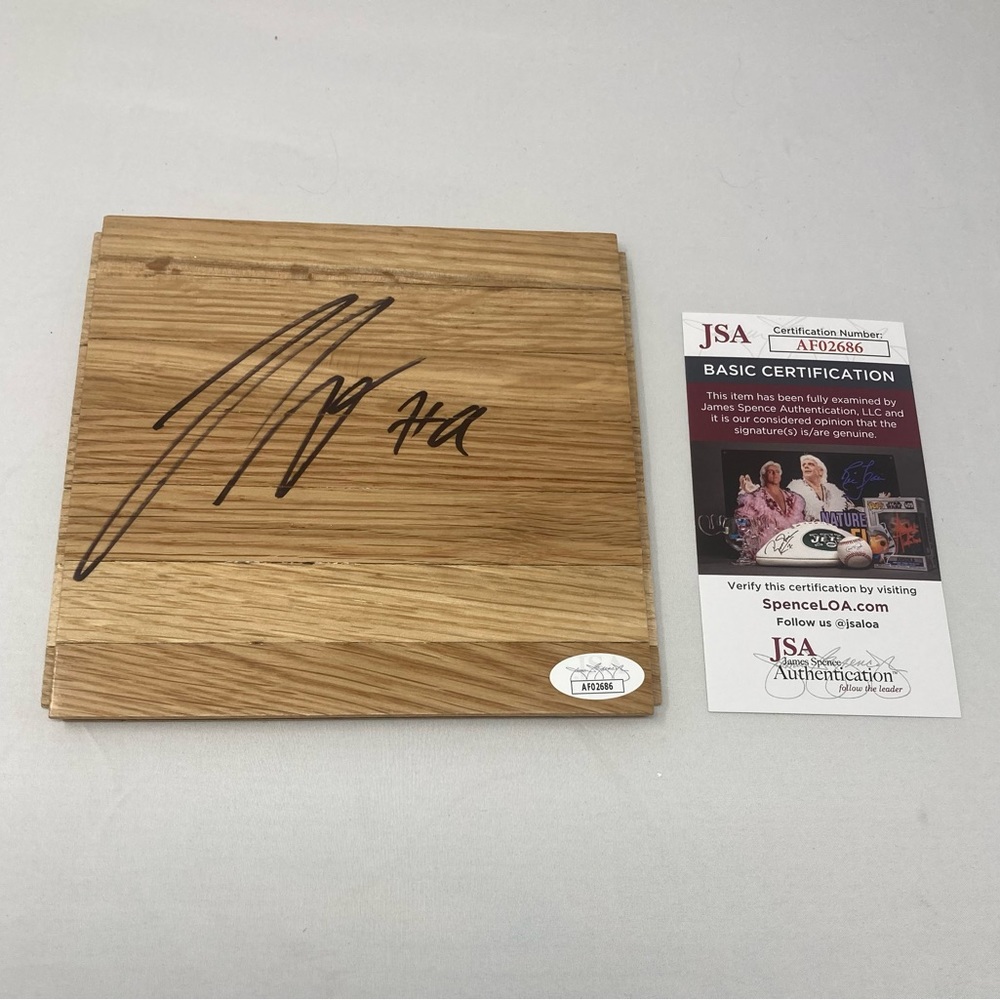 Jerami Grant signed Floor Portland Trail Blazers Botre‎ Dame JSA COA